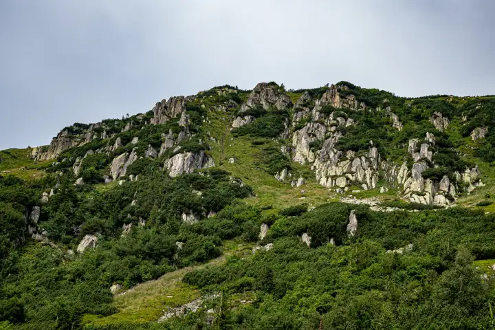 Skalisty grzbiet Karkonoszy